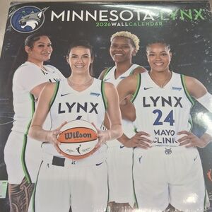 New WNBA Minnesota Lynx 2026 Wall Calendar